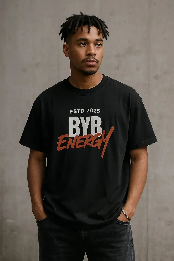 BLACK OVER SIZE TEE