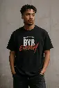 BLACK OVER SIZE TEE