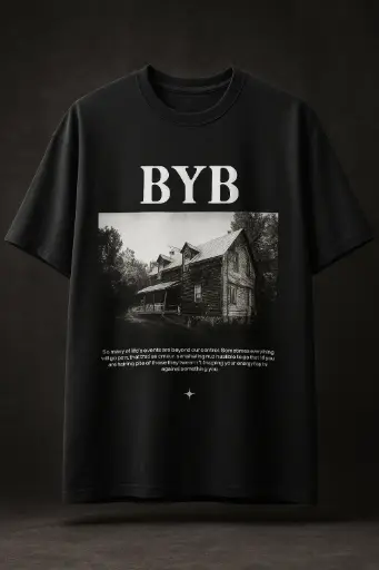 OVERSIZED TEE WITH FUNNY QUATE